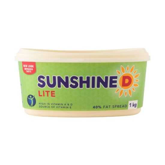 Picture of Margarine Sunshine D Lite Tub 1kg (5726)