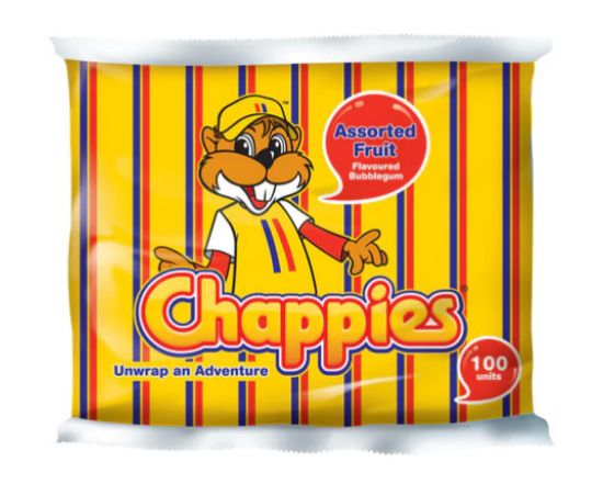 Picture of Sweets Chappies B/Gum Assorted Fruit 1 x 400G