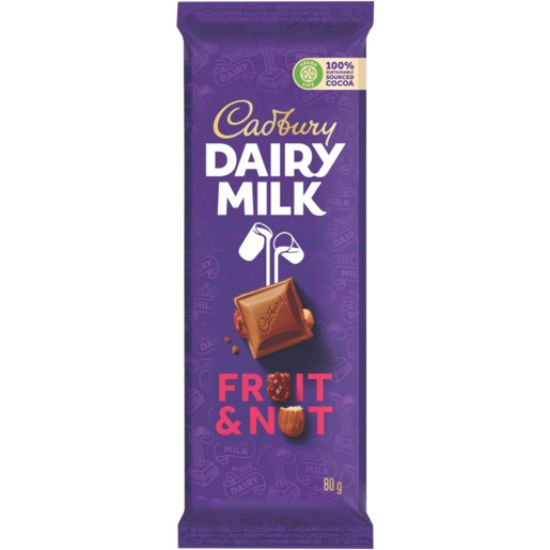 Picture of Sweets Chocolate Slab Fruit & Nut 80g
