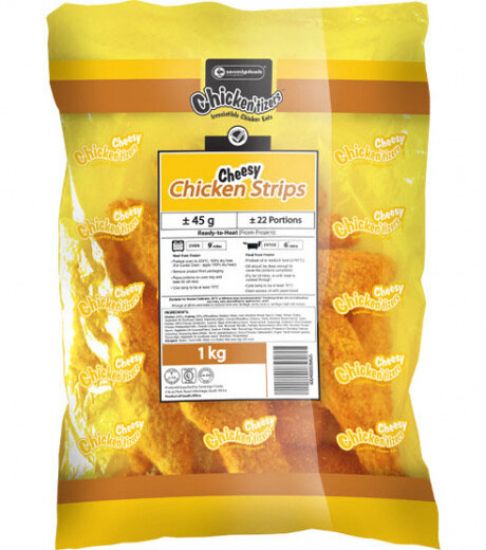 Picture of Chicken Cheesy Strips Crumbed 6 x 1kg