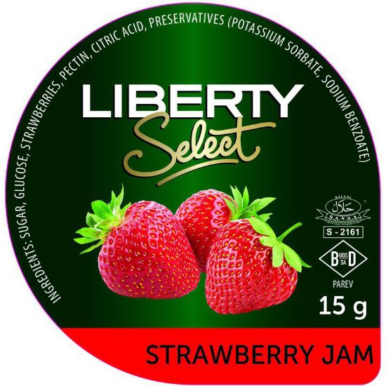 Picture of Jam Strawberry Portion Liberty 50's