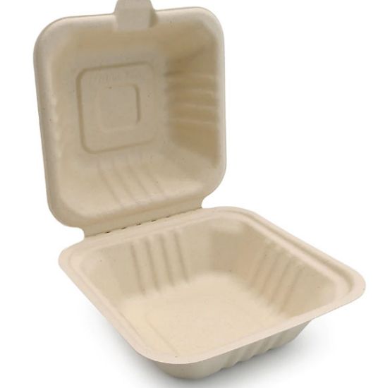 Picture of Biodegradable Sugar Cane Burger Boxes (50's)
