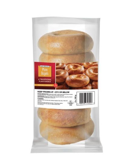 Picture of Frozen Bagels Plain Richs 6 x 100g