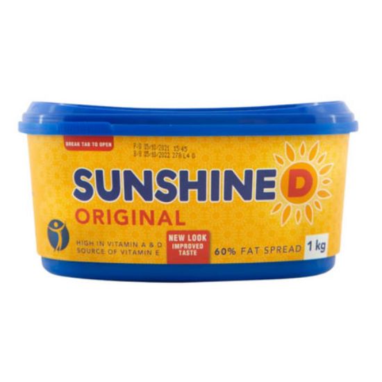 Picture of Margarine Sunshine D Original Tub 1kg