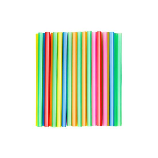 Picture of Straws Plastic Colourfull 50`S
