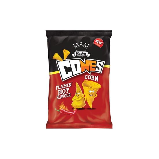 Picture of Snacks Master Cones Flamin 'Hot 100g
