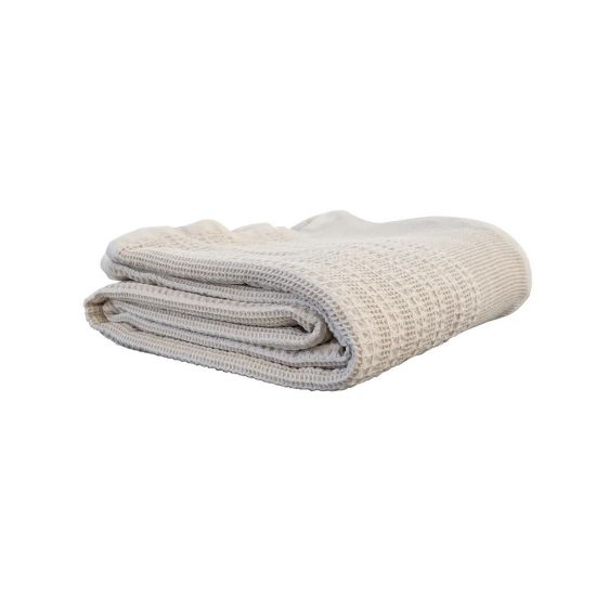 Picture of PFD Nortex Waffle Throw Light Grey 210 x 230