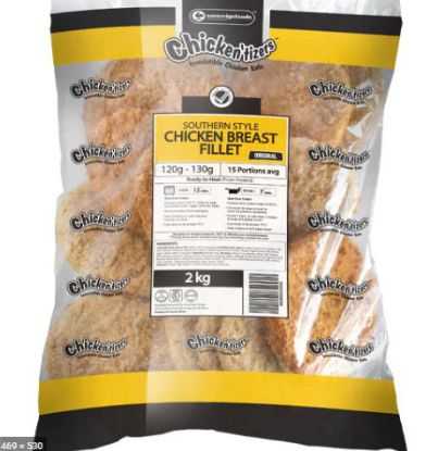 Show details for Chicken Burger Fillet Crumbed Original 2kg Sov Picture of Chicken Burger Fillet Crumbed Original 2kg Sov