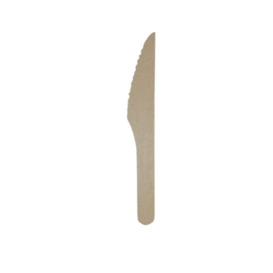Picture of Biodegradable Knife wooden 140mm 100/pack