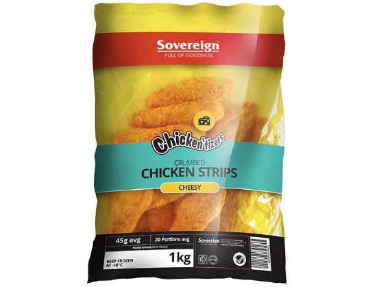 Picture of Chicken Cheesy Strips Crumbed 1kg