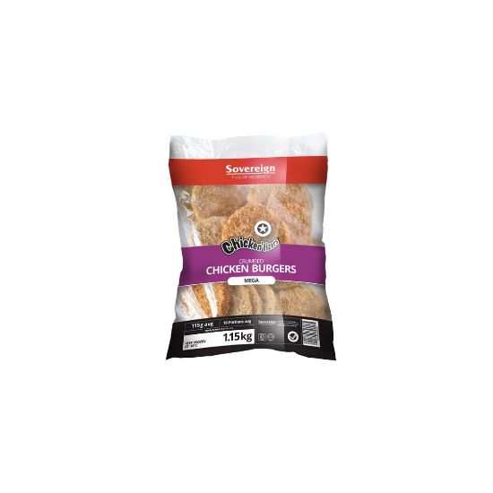 Picture of Chicken Crumbed Mega Burger Tizer 1.5kg