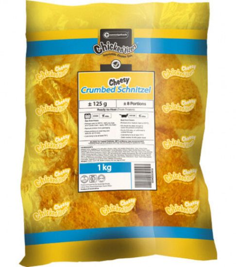 Picture of Chicken Schnitzel Crumbed Cheese 1KG (8's)