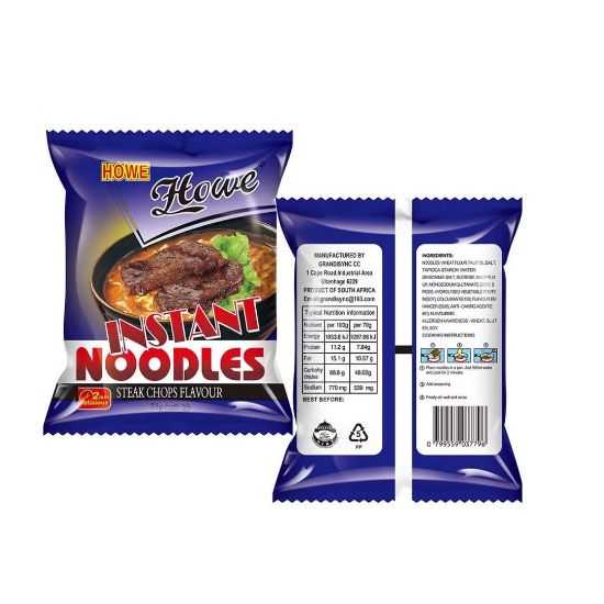 Picture of Pasta Noodles 2 Minute Steak & Chop Howe 5 x 75g