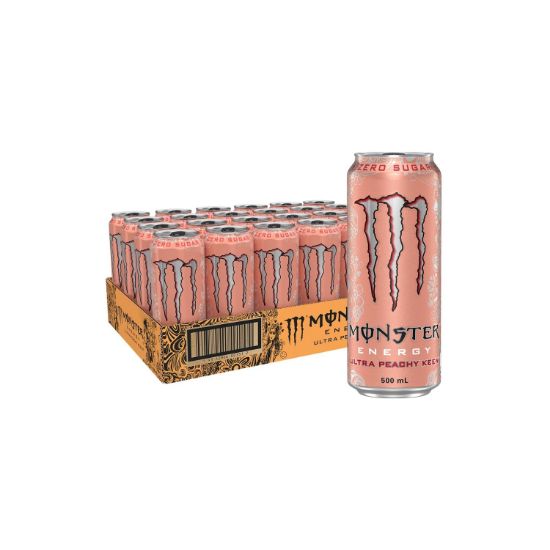 Picture of Monster Ultra Peachy Energy Drink 24 x 500ml