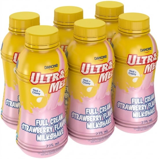 Picture of Milkshake Strawberry Ultra Mel Danone 6 x 275ml